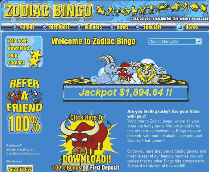 Zodiac Bingo - Experience Special games,Galactic Jackpots and Cosmic Chat games!
